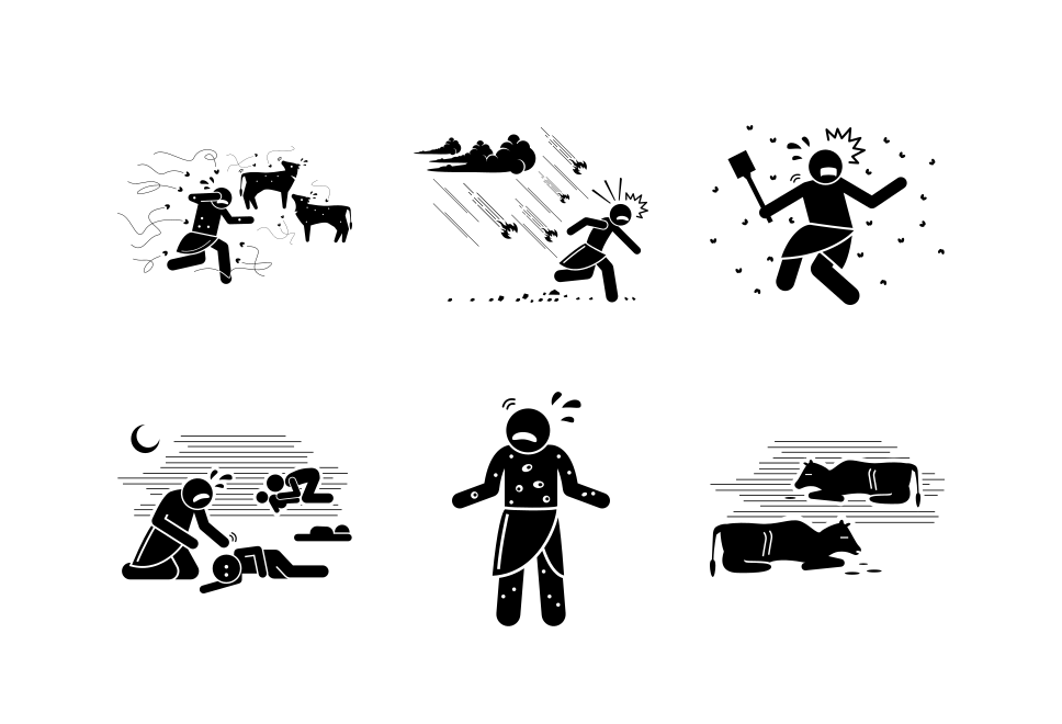 10 Plagues Of Egypt Large Set Preview