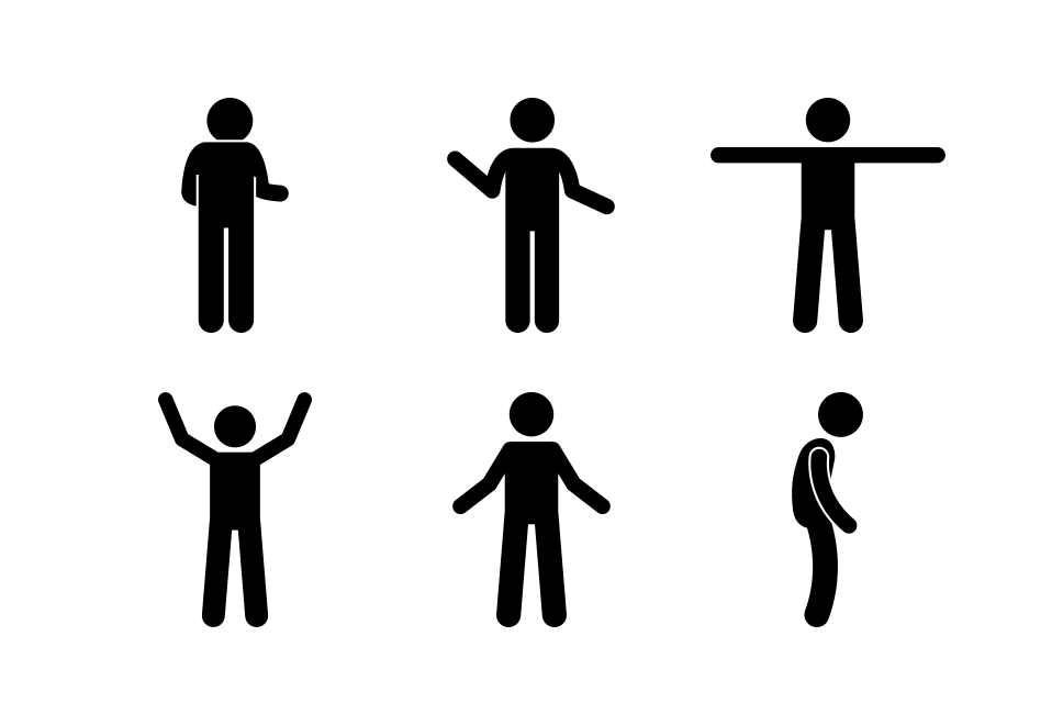 Man Body Gesture Large Set Preview