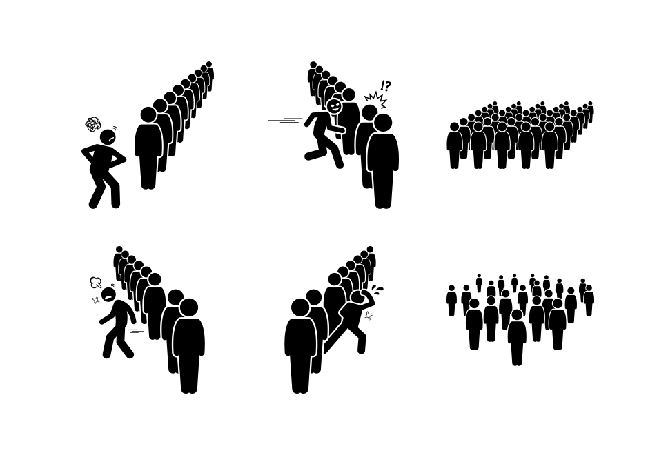 Queue Line Large Set Preview