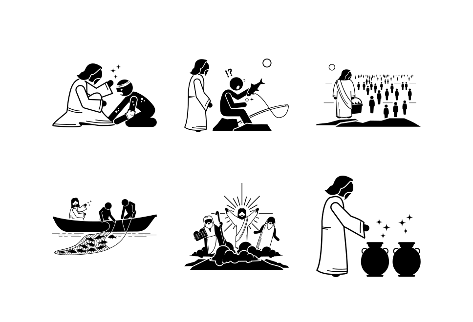 Miracles Of Jesus Christ Large Set Preview