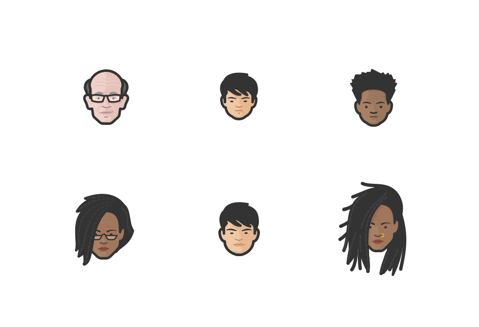 Humanist Faces 002 Large Set Preview