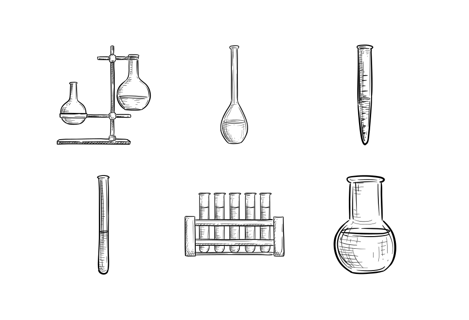 pharmaceutical handdrawn collection Large Set Preview