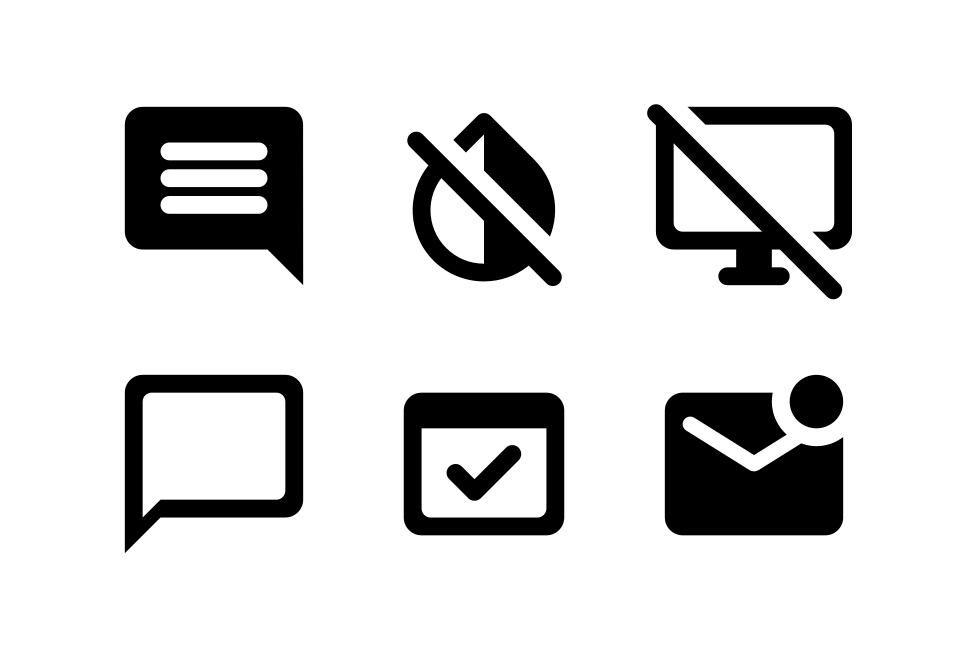 Communication Round Large Set Preview