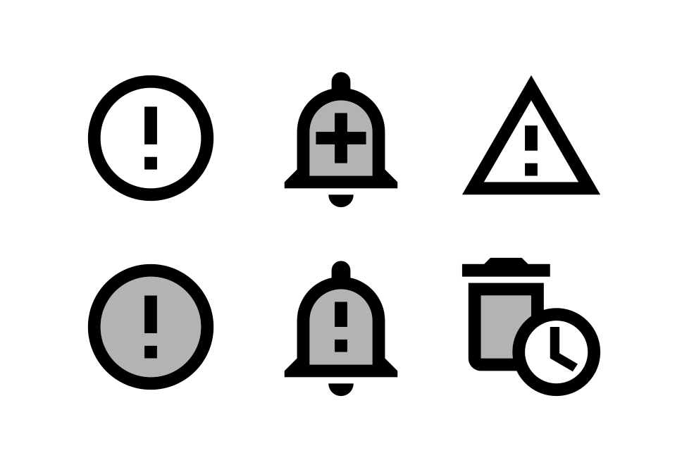 Alert Two Tone Large Set Preview