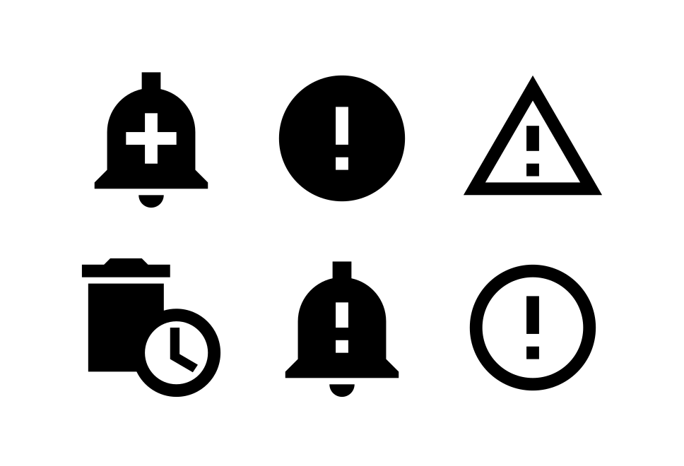 Alert Sharp Large Set Preview