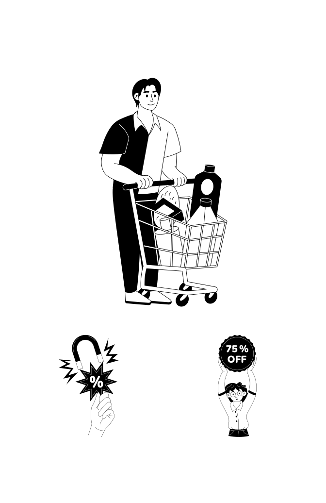 Shopping Illustration Art Set  Large Set Preview
