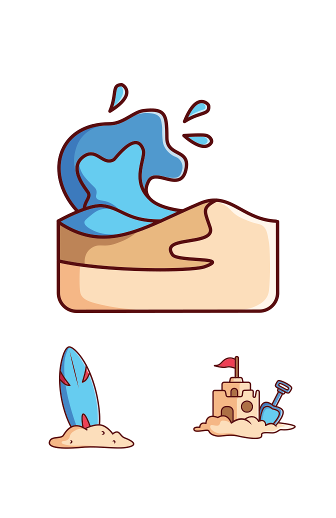 Summer Holidays 2 Illustration Large Set Preview