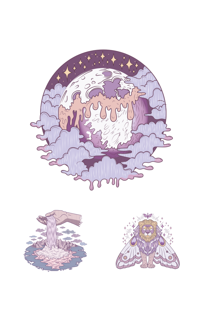 Surreal Illustration Art Set  Large Set Preview