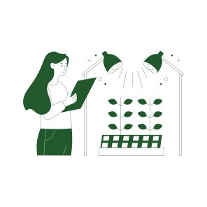 Botany, Plant Experiment, Testing, Analysis, Researcher icon