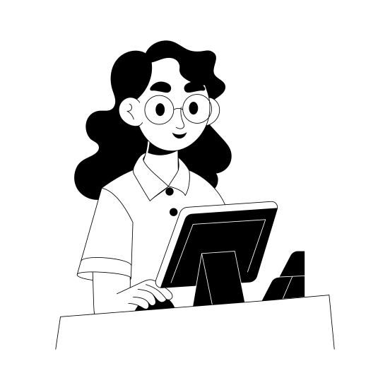 Cashier illustration