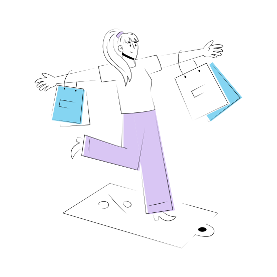 Celebration Discount, Offer, Deal, Shopping, Sale illustration