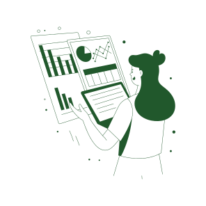 Data Report, Summary, Matrics, Interface, Research icon