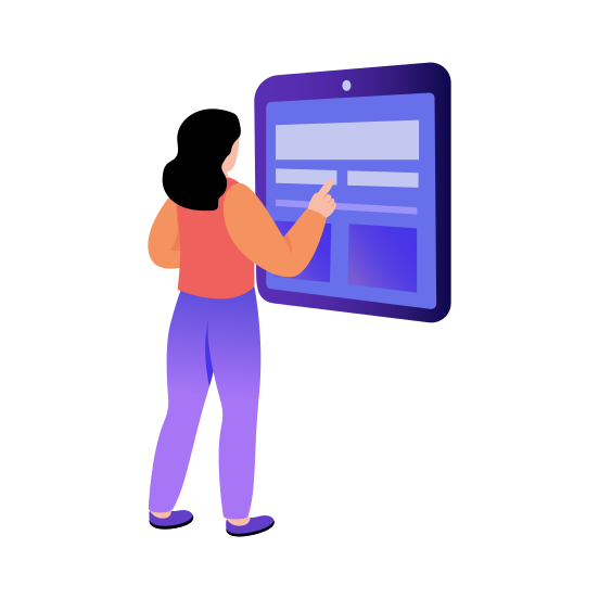 Digital Education, Learning, Study, Student, Technology illustration