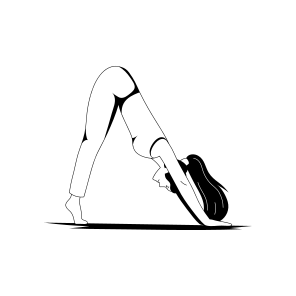 Downward Dog, Adho, Yoga, Fitness, Workout, icon