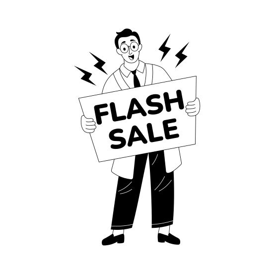 Flash Sale. illustration