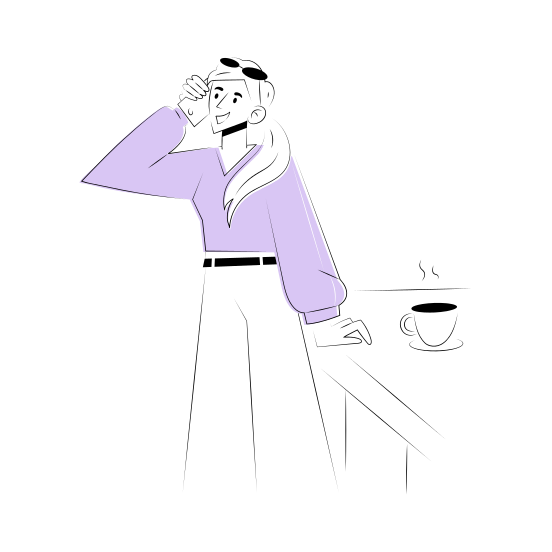 Friend Call, Talking, Chatting, Conversation, Mobile Call illustration