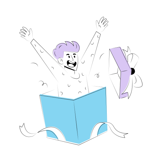 Gift Box, Surprise, Present, Enjoyment, Celebration illustration