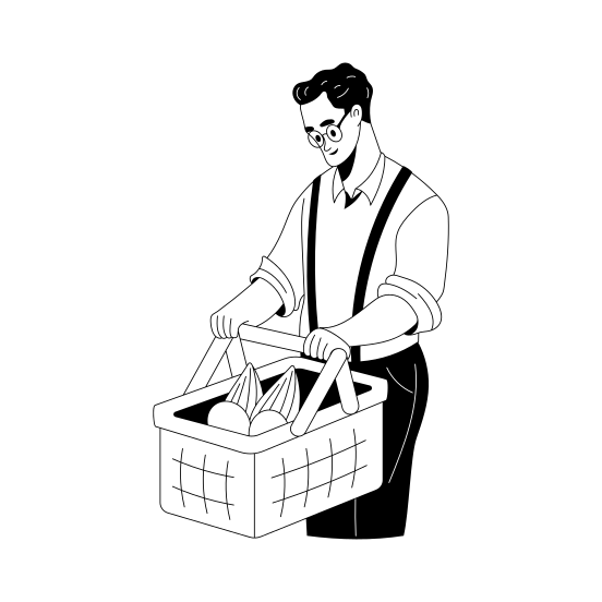 Grocery Basket illustration