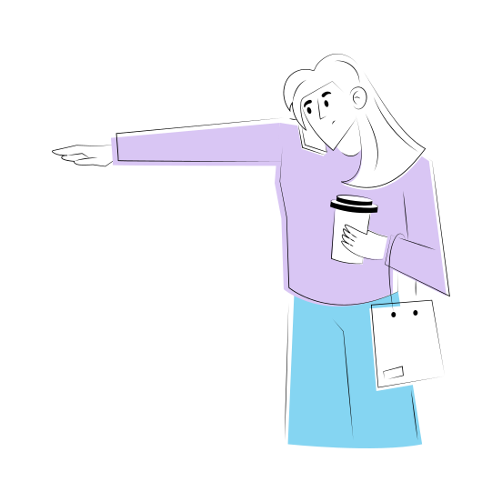 Hailing, Gesture, Waiting, Calling, Posture illustration