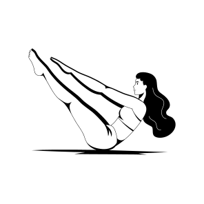 Navasana, Core, Asanas, Yoga, Fitness, icon