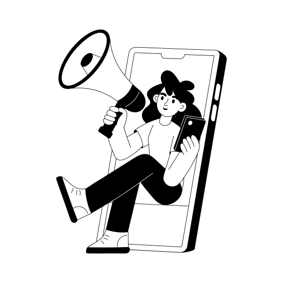 Online Marketing illustration