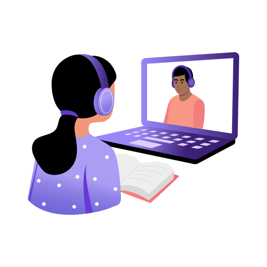 Online Mentor, Guidance, Interaction, Discussion, Mentoring, illustration