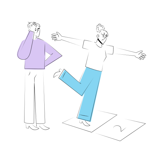 Playing, Game, Activity, Fun, Friends illustration