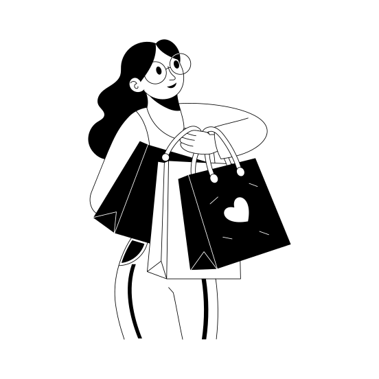 Shopping Bags. illustration