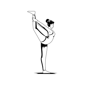 Standing Split, Yoga, Fitness, Workout, Exercise, icon