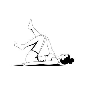 Supine Eagle, Yoga, Fitness, Workout, Exercise, icon