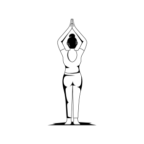 Upward Salute, Fitness, Yoga, Workout, Exercise, icon