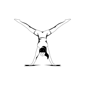 Wide Legged, Split, Yoga, Fitness, Workout, icon