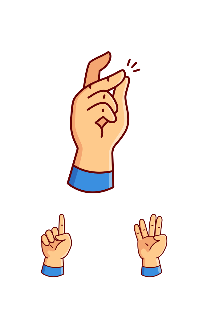Hand Gesture 2 Illustration Large Set Preview