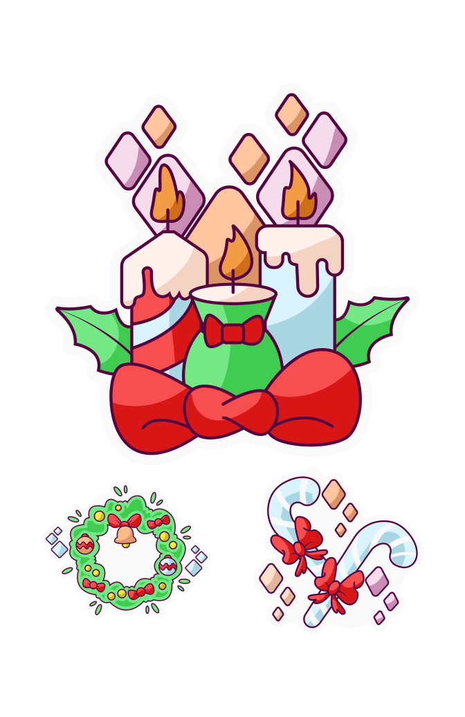 Christmas Sticker Large Set Preview