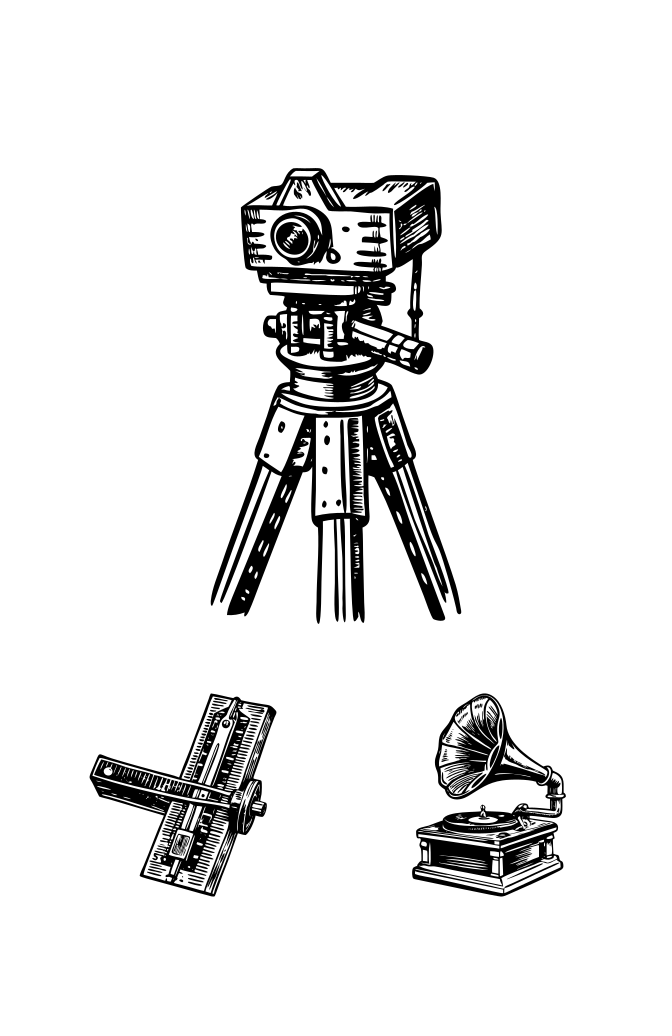 Vintage Scientific Equipment Art Set  Large Set Preview